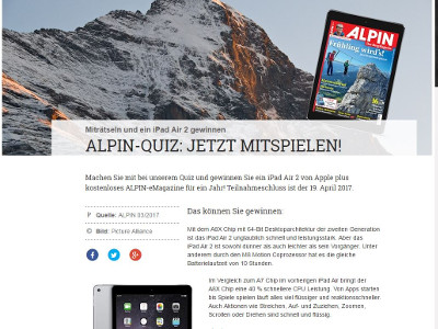 Gewinnspiel: iPad Air 2 gewinnen