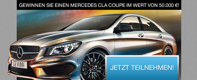 Gewinnspiel: Mercedes CLA Coupé