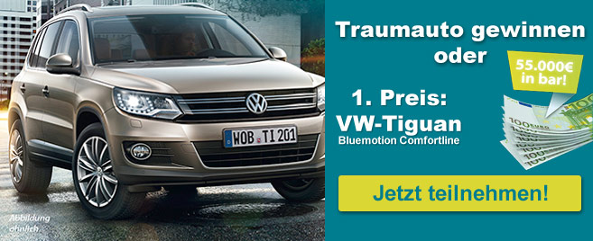 Gewinnspiel: VW Tiguan Comfortline