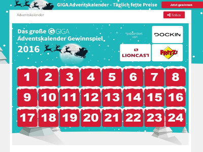 Gewinnspiel: GIGA-Adventskalender