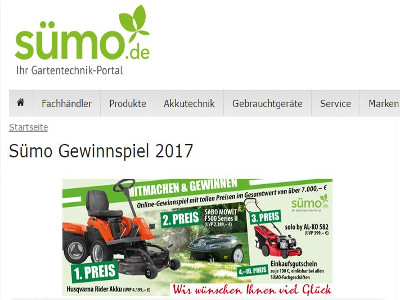 Gewinnspiel: Rasenmäher gewinnen