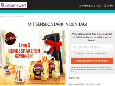 Gewinnspiel: 5x1 Senseo-Genusspaket