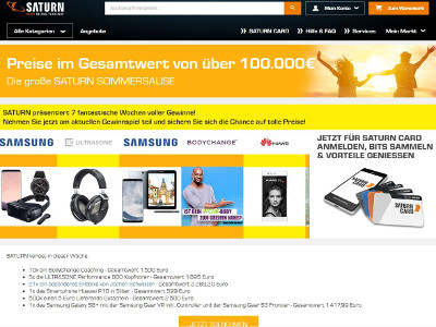 Gewinnspiel: Wöchentliches Saturn Gewinnspiel