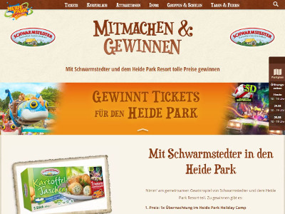 Gewinnspiel: Heide Park Gewinnspiel