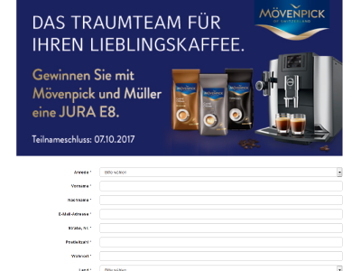 Gewinnspiel: Jura E8 Kaffeemaschine gewinnen