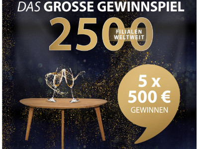 Gewinnspiel: Wohn-Gutscheine im Wert von 2.500 Euro gewinnen