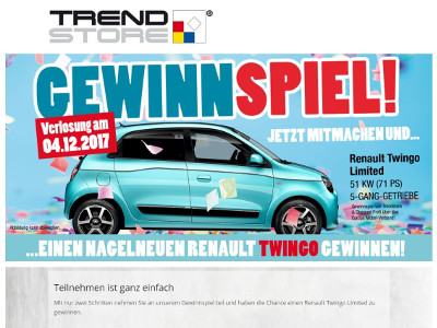 Gewinnspiel: Renault Twingo Gewinnspiel