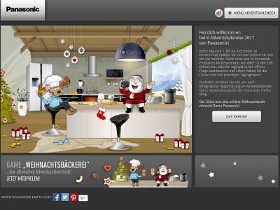 Gewinnspiel: Panasonic Adventskalender