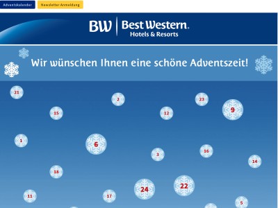 Gewinnspiel: Best Western Hotels Adventskalender