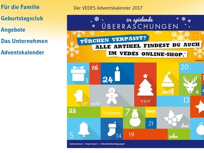 Gewinnspiel: Vedes Adventskalender