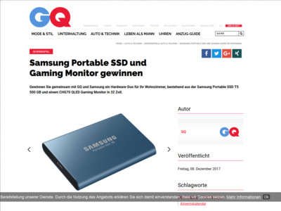 Gewinnspiel: Samsung Gaming Monitor gewinnen