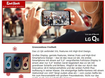 Gewinnspiel: LG Q6 Smartphone gewinnen