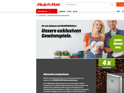Gewinnspiel: Kaffeevollautomat gewinnen