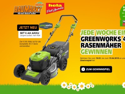 Gewinnspiel: Frühlings-Gewinnspiel bei Globus-Baumarkt