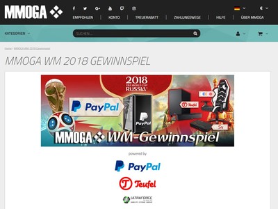 Gewinnspiel: MMOGA WM 2018 Gewinnspiel