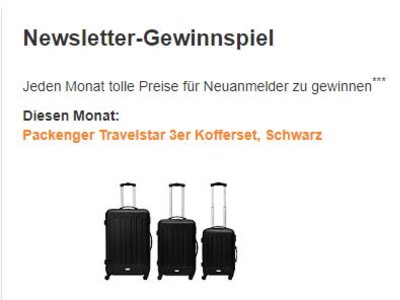 Gewinnspiel: Travelstar Kofferset gewinnen