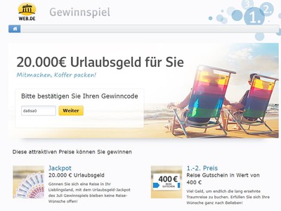 Gewinnspiel: 20.000 Euro Urlaubsgeld gewinnen