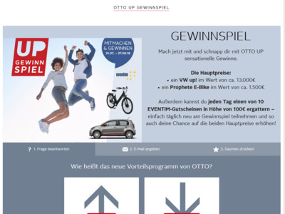 Gewinnspiel: OTTO Auto Gewinnspiel