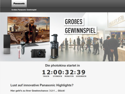 Gewinnspiel: Panasonic Gewinnspiel