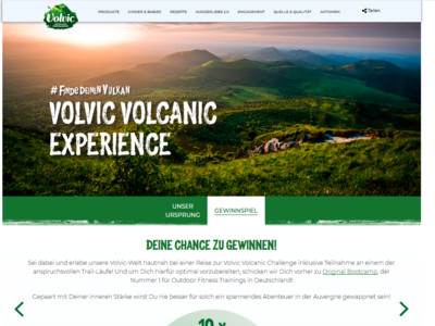 Gewinnspiel: Volvic Gewinnspiel