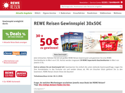 Gewinnspiel: Rewe Gewinnspiel