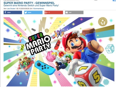 Gewinnspiel: Mario Gewinnspiel