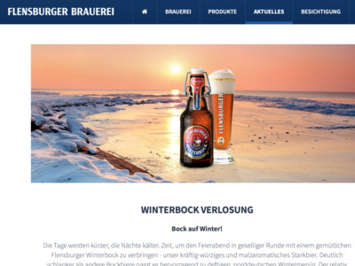 Flensburger Brauerei Winterbock Verlosung Gewinnspiele De