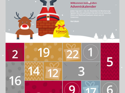 Gewinnspiel: Takko Adventskalender