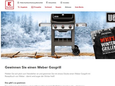 Gewinnspiel: Weber Grill gewinnen