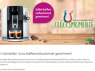 Gewinnspiel: Kaffeevollautomat gewinnen