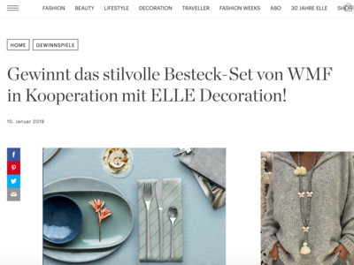 Gewinnspiel: WMF Besteck-Set gewinnen