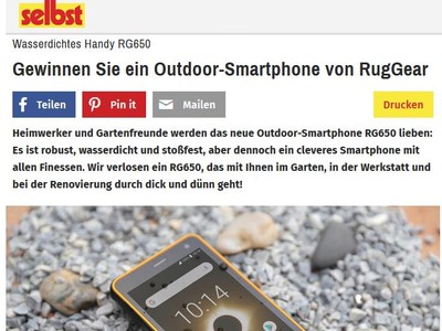 Gewinnspiel: Outdoor-Smartphone Gewinnspiel