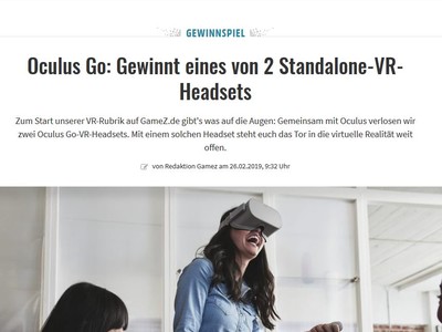Gewinnspiel: VR-Headset gewinnen