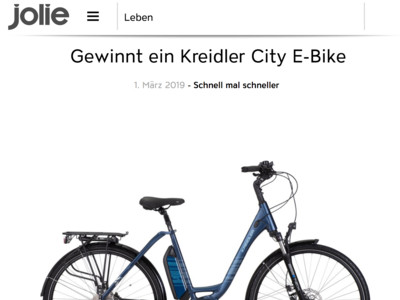 Gewinnspiel: City E-Bike gewinnen