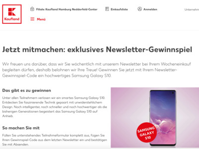 Gewinnspiel: Samsung Galaxy S10 Gewinnspiel