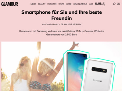 Gewinnspiel: Samsung Galaxy S10+ Gewinnspiel