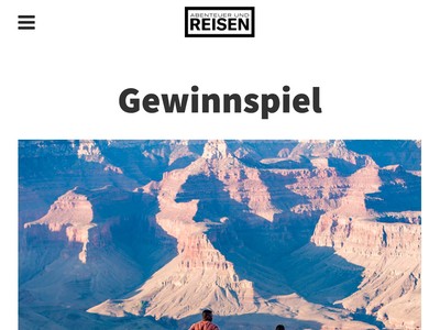 Gewinnspiel: Abenteuer und Reisen Gewinnspiel: USA Rundreise wird verlost