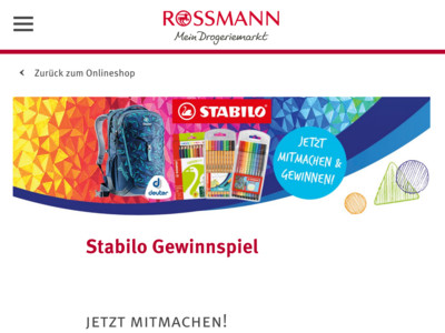 Gewinnspiel: Rossmann Gewinnspiel: Schulrucksack, Schulmäppchen und mehr wird verlost