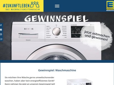 Gewinnspiel: Edeka Gewinnspiel: Siemens Waschmaschine wird verlost