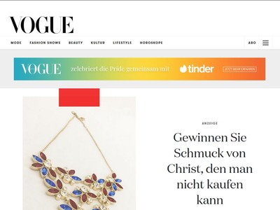 Gewinnspiel: Vogue Gewinnspiel: Christ Schmuck-Paket wird verlost