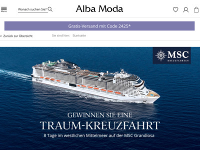 Gewinnspiel: Alba Moda Gewinnspiel: Mittelmeerkreuzfahrt wird verlost