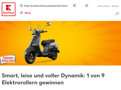 Gewinnspiel: Kaufland Gewinnspiel: 9 Elektroroller werden verlost