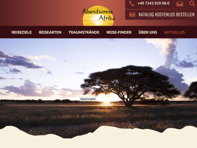Gewinnspiel: Abendsonne Afrika Gewinnspiel: Reise nach Botswana gewinnen