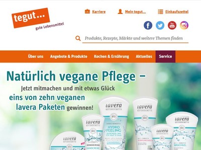 Gewinnspiel: Tegut Gewinnspiel: 10 Lavera Produktpakete werden verlost