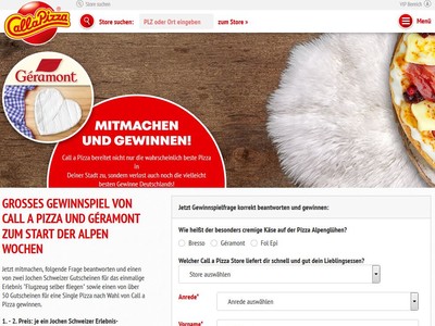 Gewinnspiel: Call a Pizza: Jochen Schweizer Erlebnis-Gutscheine werden verlost