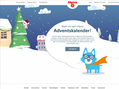 Gewinnspiel: Alpina Adventskalender: Bunte Gewinnspiele auf dem Schlitten