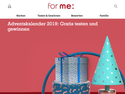 Gewinnspiel: for me Adventskalender