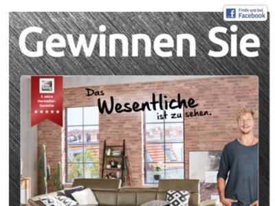 Gewinnspiel: Interliving Gewinnspiel: Sofa wird verlost