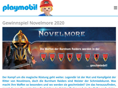 Gewinnspiel: Playmobil-Gewinnspiel: Artikel aus der Novelmore-Reihe werden verlost