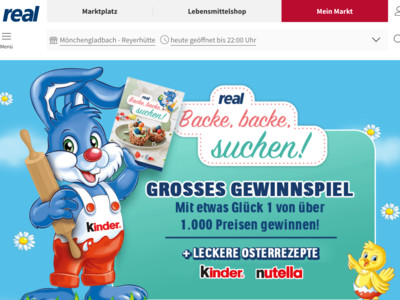 Gewinnspiel: real Gewinnspiel: Reisegutschein, KitchenAid und mehr zu gewinnen